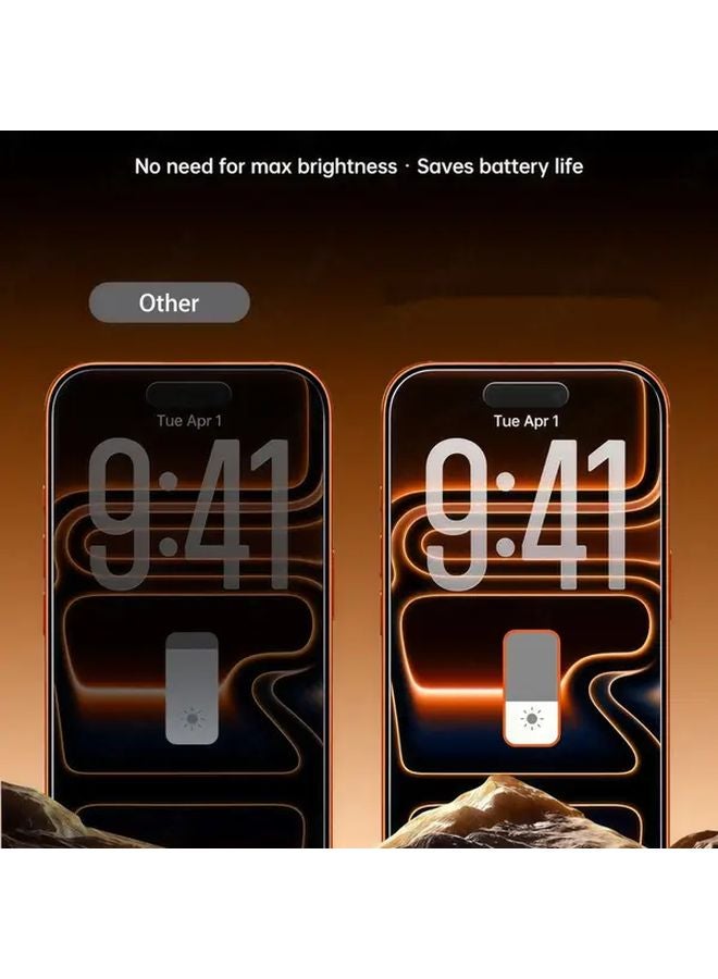 2 Pack Privacy Screen Protector For iPhone 13 Pro Max Tempered Glass Anti Spy - Image 4